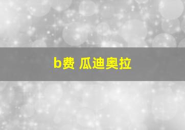 b费 瓜迪奥拉